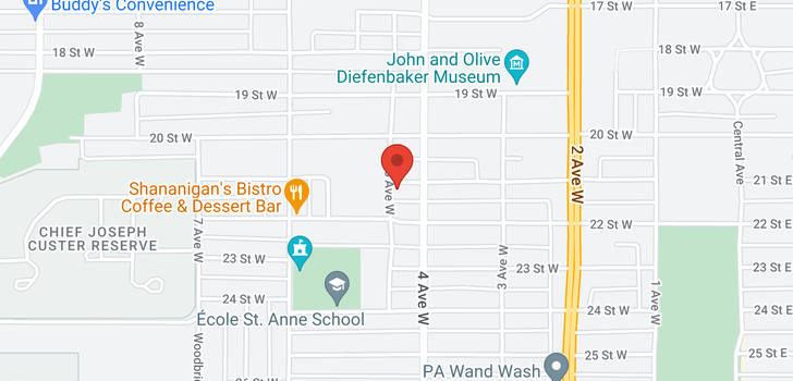 map of 427 21st ST W